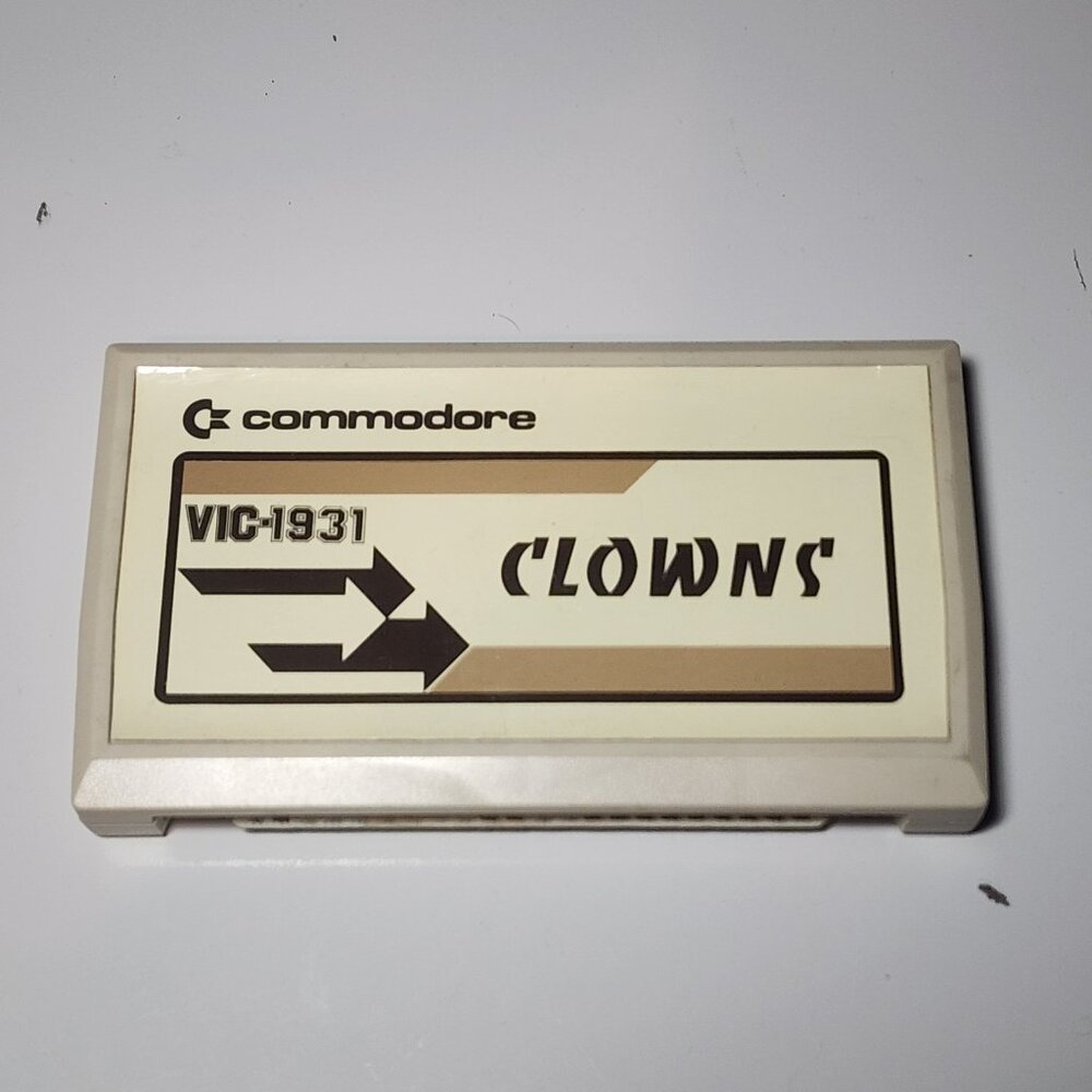 Commodore VIC 20 Clowns VIC-1931 Authentic Game Cartridge